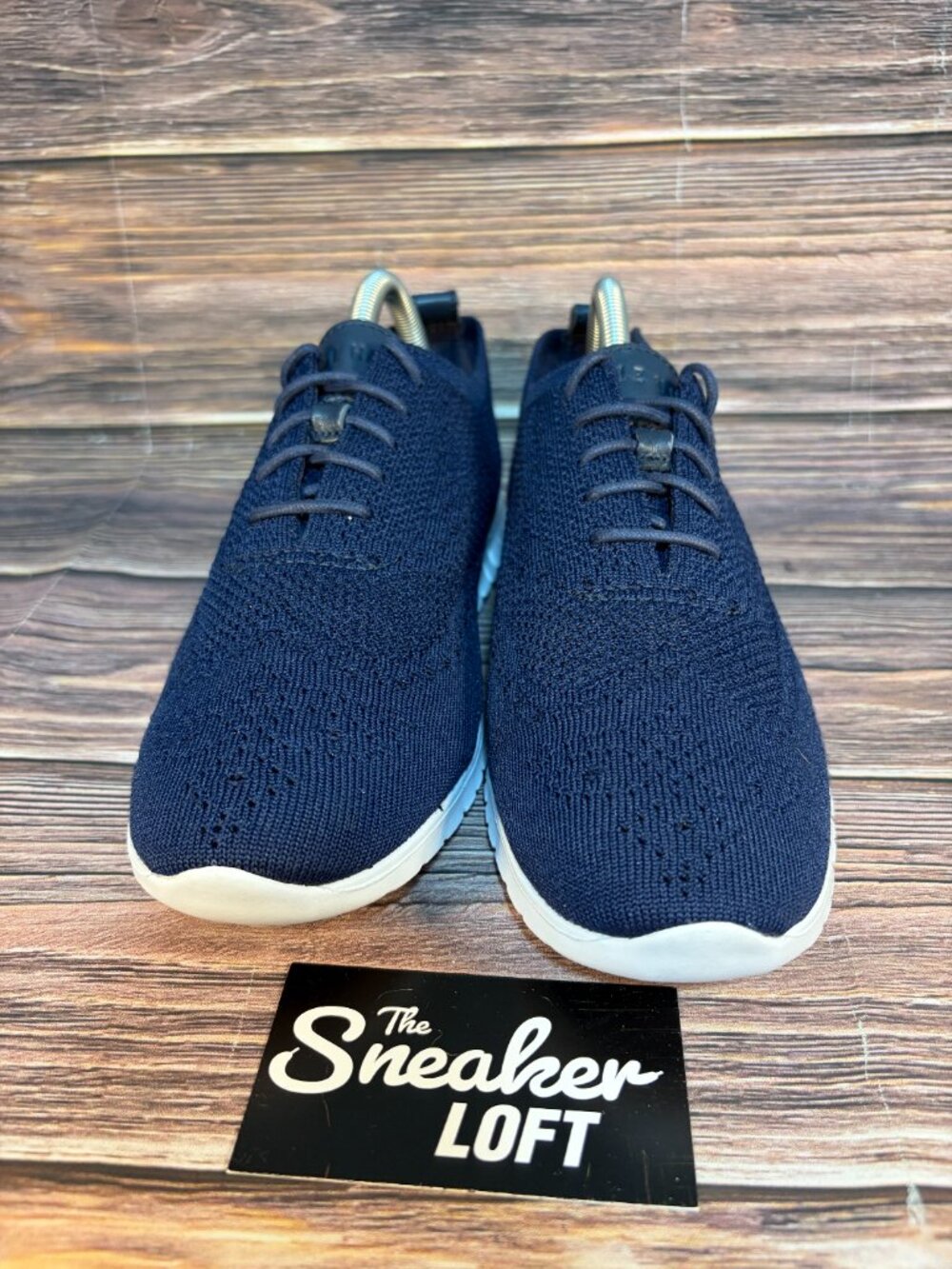 Cole Haan Zerogrand Stitchlite Oxford Navy Blue Knit Women's Shoes Size 10.5 - Picture 2 of 8